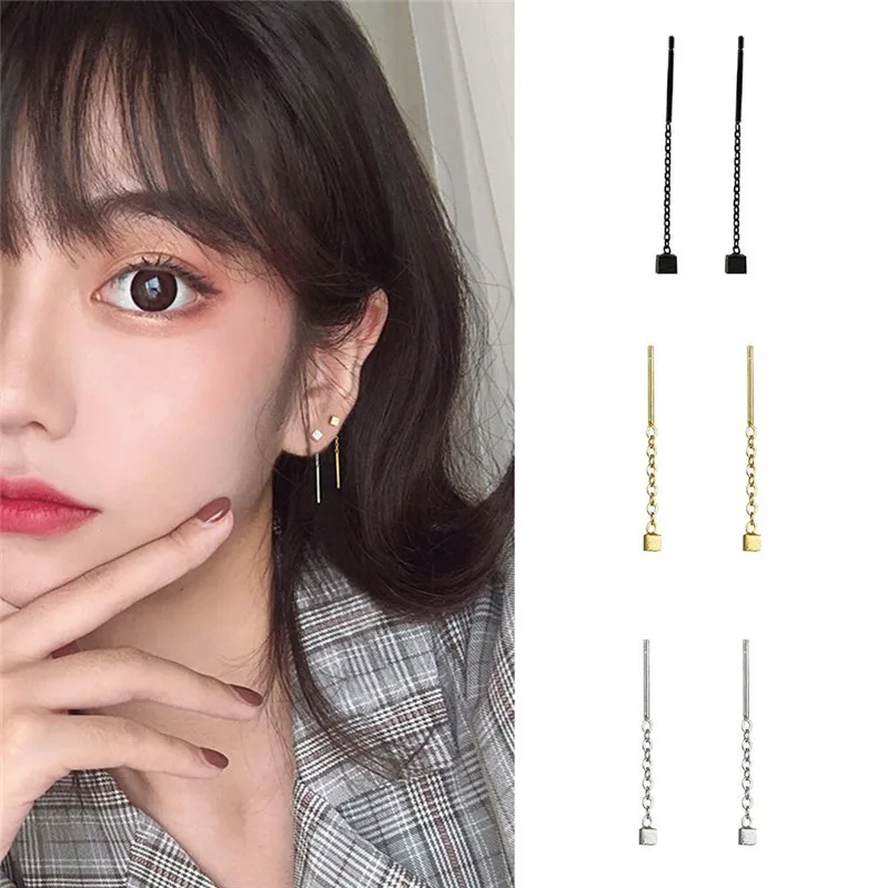 Korean Fashion Small Square Hanging Earrings 2021 New Earrings Chinese Fashion Earrings for Women Wholesale
Korean Fashion Small Square Hanging Earrings 2021 New Earrings Chinese Fashion Earrings for Women Wholesale