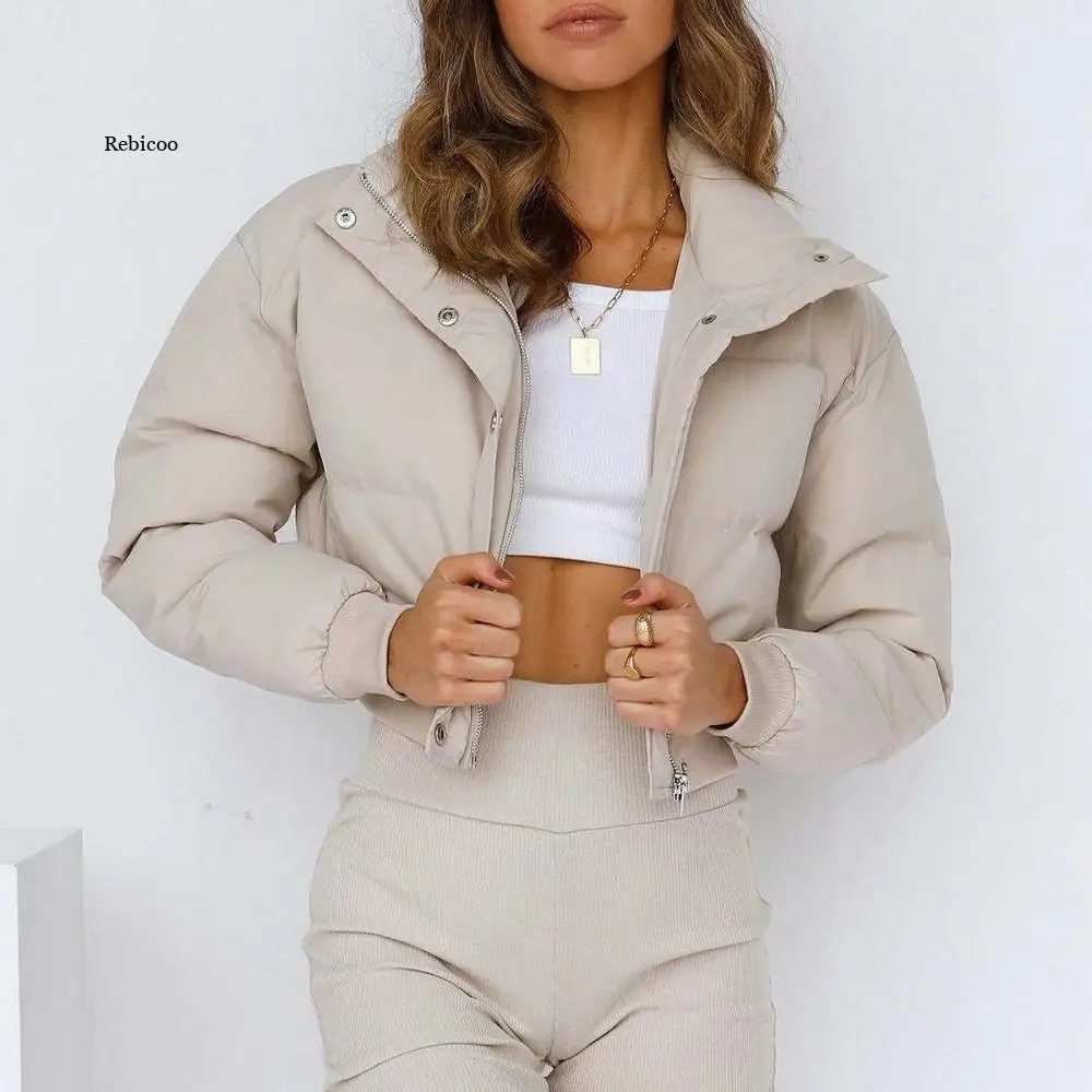2021 Winter Women Coat Fashion Thick Warm Cotton Cropped Jacket Vintage Long Sleeve Female Outerwear Chic Tops New
2021 Winter Women Coat Fashion Thick Warm Cotton Cropped Jacket Vintage Long Sleeve Female Outerwear Chic Tops New