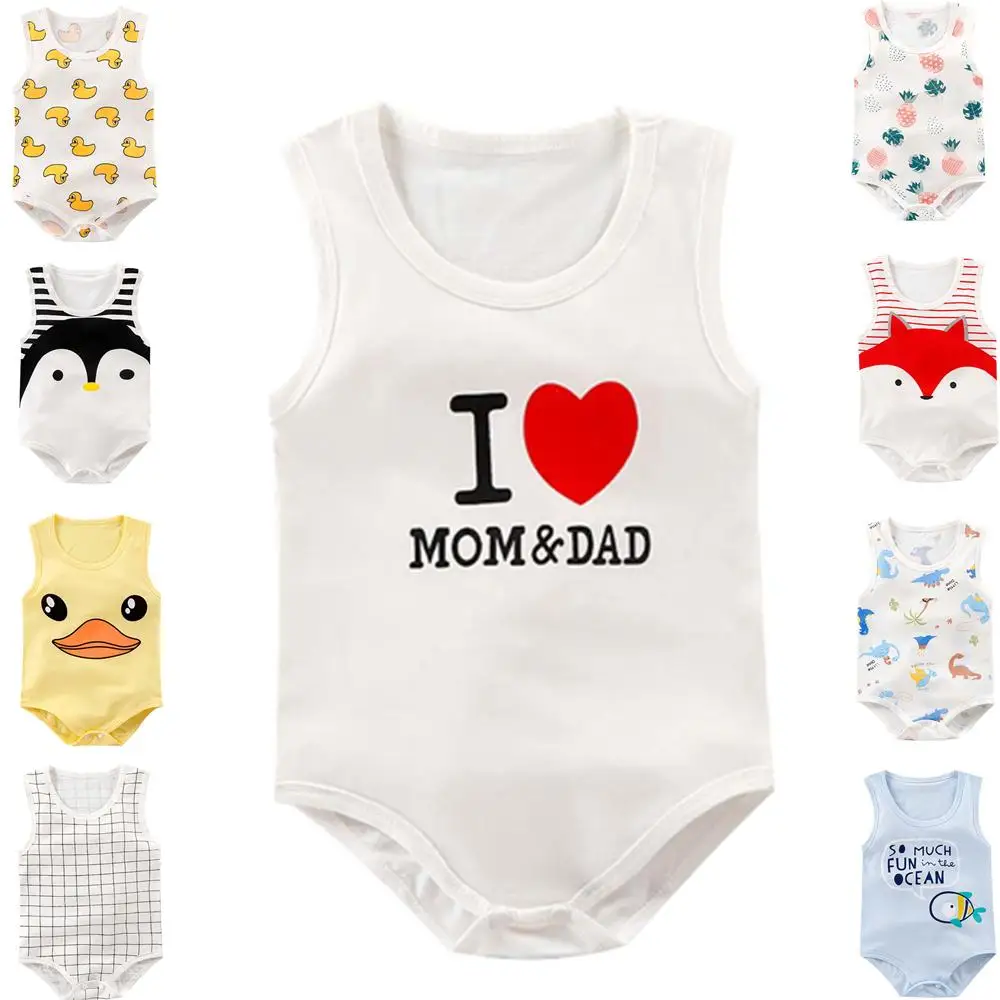 Baby Printed Infant Jumpsuit Boy Girls Summer Sleeveless Bodysuits Cartoon Design Rompers
Baby Printed Infant Jumpsuit Boy Girls Summer Sleeveless Bodysuits Cartoon Design Rompers