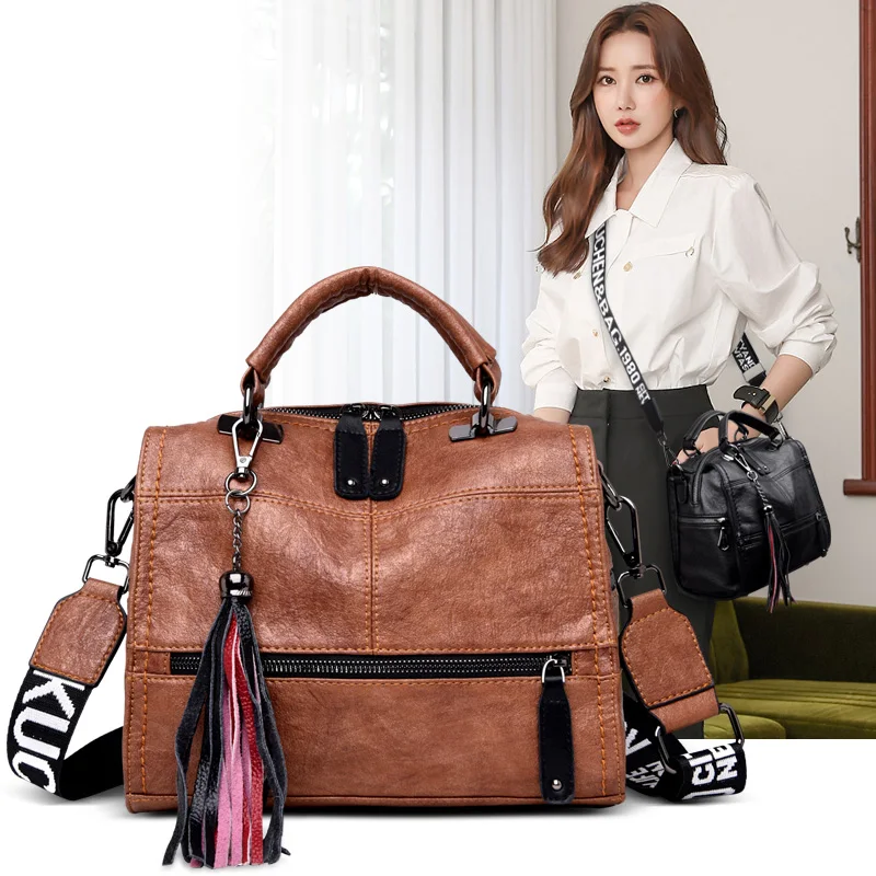 Brand Vintage Sac A Main Leather Tassel Luxury Handbag Women Bags Designer Handbags High Quality Ladies Hand Bags For Wome
Brand Vintage Sac A Main Leather Tassel Luxury Handbag Women Bags Designer Handbags High Quality Ladies Hand Bags For Wome