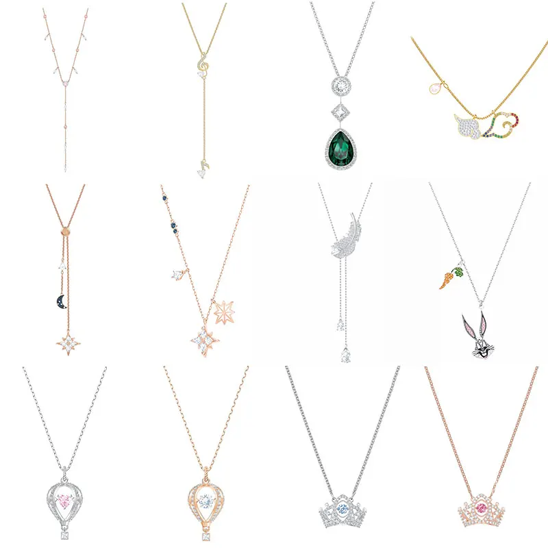quality Swa original crystal emerald rabbit carrot cloud Feather balloon suitable for women to party silver necklace 925
quality Swa original crystal emerald rabbit carrot cloud Feather balloon suitable for women to party silver necklace 925