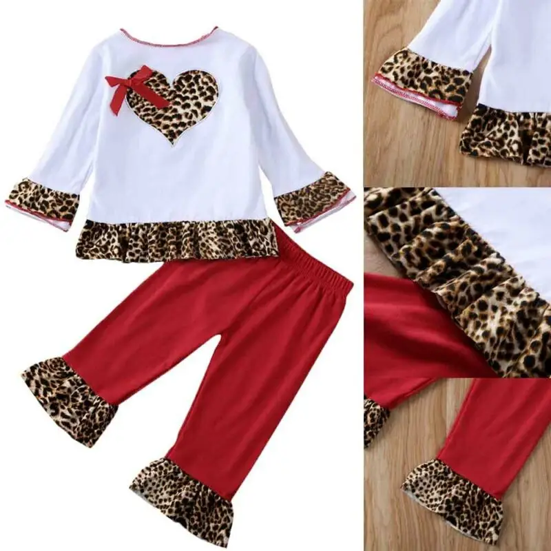 Модная одежда Imcute Baby на весну и осень, 2 шт./компл., одежда для маленьких девочек, хлопковые топы, свитшот, штаны с леопардовым принтом, наряды
Модная одежда Imcute Baby на весну и осень, 2 шт./компл., одежда для маленьких девочек, хлопковые топы, свитшот, штаны с леопардовым принтом, наряды