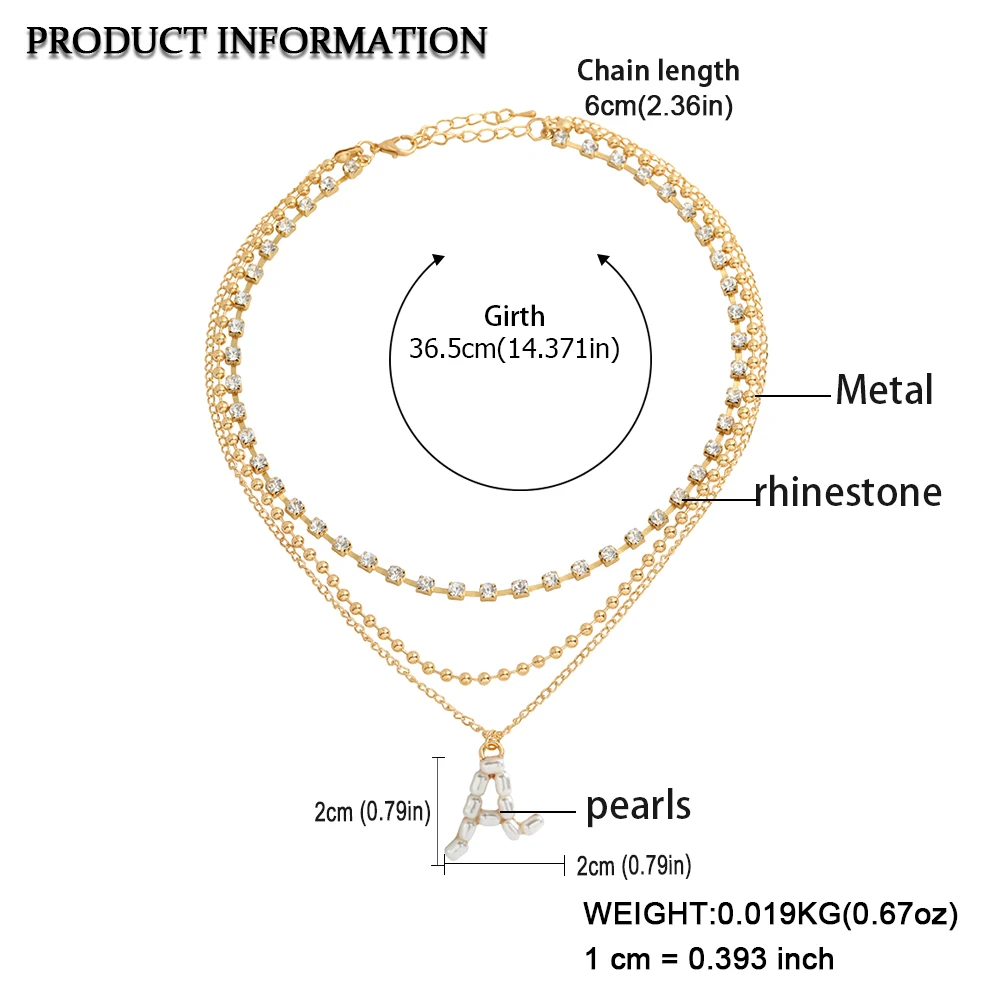 Girlgo Luxury Pearls 26 Initial Letters Pendant Necklaces For Women Gold Color Layer Link Chain Metal Necklace 2020 Trendy Hotts
Girlgo Luxury Pearls 26 Initial Letters Pendant Necklaces For Women Gold Color Layer Link Chain Metal Necklace 2020 Trendy Hotts