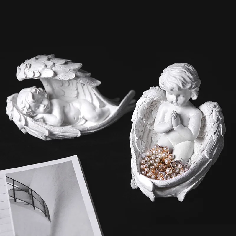 European style old resin girl wings angel small ornaments decoration window shop sculpture desktop jewelry storage crafts gifts
European style old resin girl wings angel small ornaments decoration window shop sculpture desktop jewelry storage crafts gifts