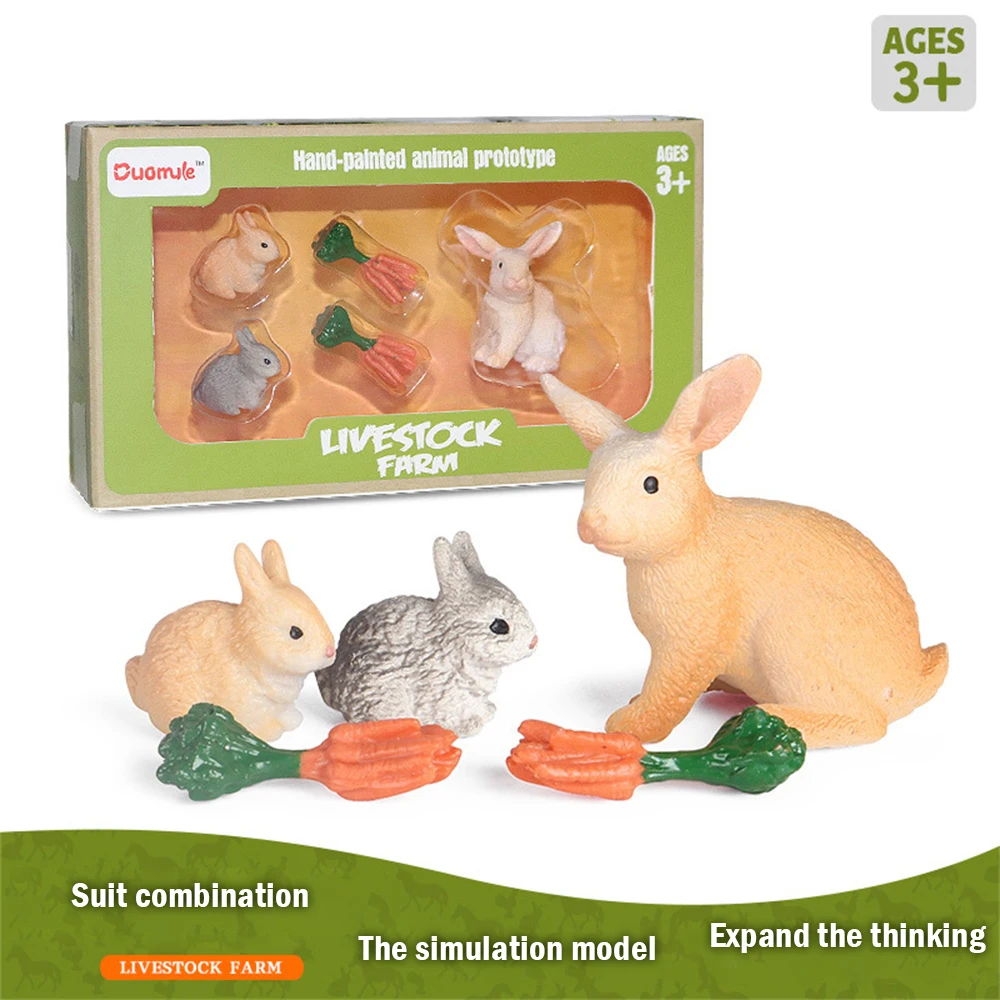 Simulation Farm Mini Plastic Animal Model Cute and Realistic Rabbit Children's Toy Model Educational Kit Juguetes Para Niñas
Simulation Farm Mini Plastic Animal Model Cute and Realistic Rabbit Children's Toy Model Educational Kit Juguetes Para Niñas
