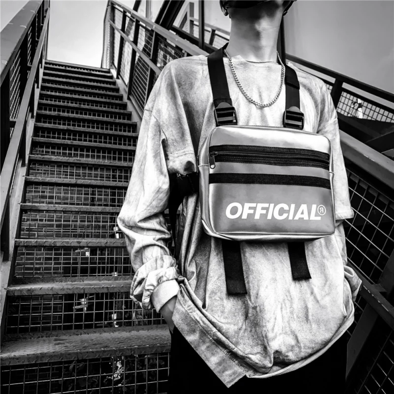 Sports Bags Street Style Reflective Chest Bag Multi-function Vest Chest Rig Bag Hip-Hop Waist Backpacks For Unisex Q1
Sports Bags Street Style Reflective Chest Bag Multi-function Vest Chest Rig Bag Hip-Hop Waist Backpacks For Unisex Q1