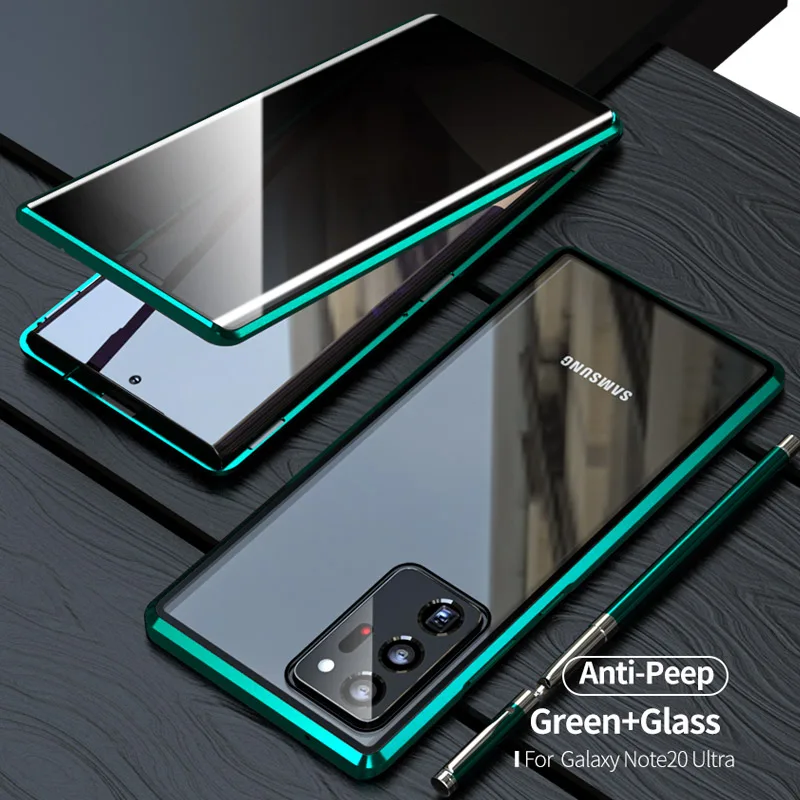 Anti Glare Magnetic Case For Samsung Galaxy S20 FE Note 20 S20 Ultra S10 Plus A51 Coque Privacy Screen Glass Metal Bumper Case
Anti Glare Magnetic Case For Samsung Galaxy S20 FE Note 20 S20 Ultra S10 Plus A51 Coque Privacy Screen Glass Metal Bumper Case