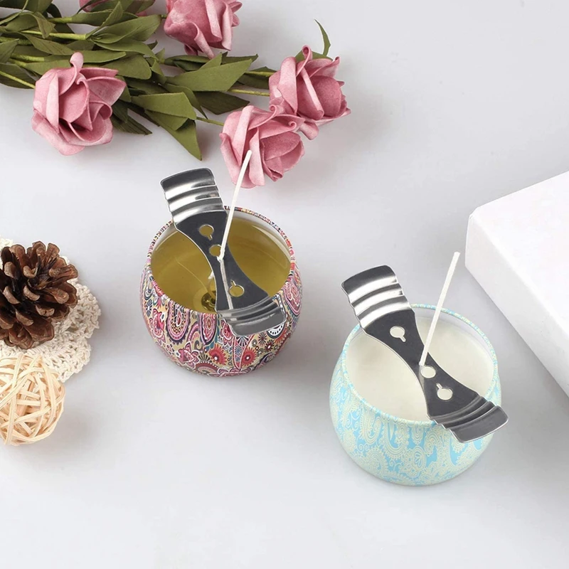 Candle Wick Holder, Silver Stainless Steel Candle Wick Centering Devices and Candle Wick Stickers for Candle Making
Candle Wick Holder, Silver Stainless Steel Candle Wick Centering Devices and Candle Wick Stickers for Candle Making