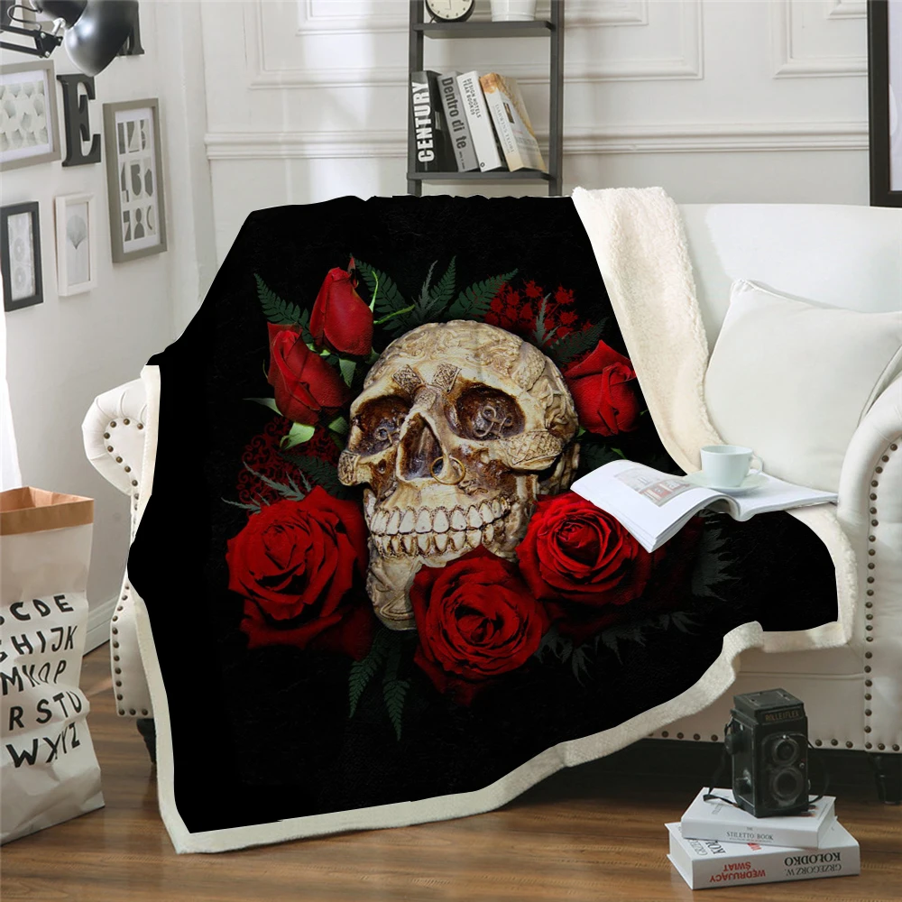 Мягкое одеяло 3D Rose одеяло с черепом, тонкое одеяло для детей и взрослых
Мягкое одеяло 3D Rose одеяло с черепом, тонкое одеяло для детей и взрослых