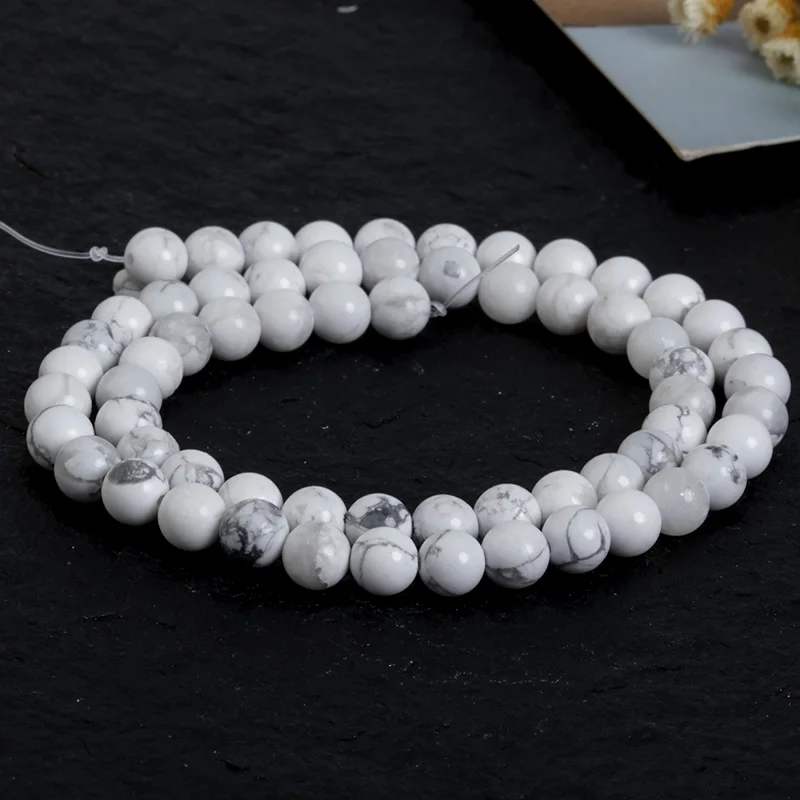 Wholesale Fashion Jewelry 4/6/8/10mm Natural White Pine Stone Loose Beads for DIY Jewerly Making Bracelet Necklace Accessories
Wholesale Fashion Jewelry 4/6/8/10mm Natural White Pine Stone Loose Beads for DIY Jewerly Making Bracelet Necklace Accessories