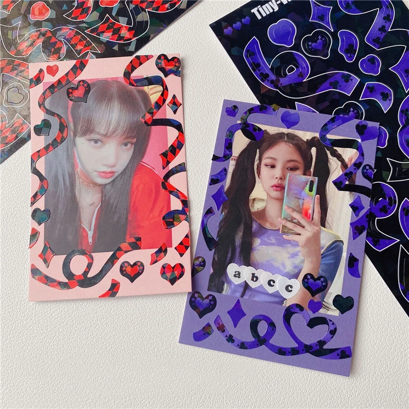 New Gothic Ribbon Laser Sticker DIY Scrapbooking Idol Card Album Hand Account Deco Kawaii Stationery Decorative Stickers
New Gothic Ribbon Laser Sticker DIY Scrapbooking Idol Card Album Hand Account Deco Kawaii Stationery Decorative Stickers