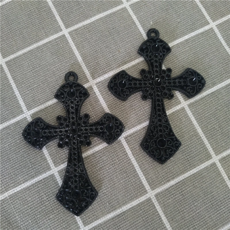 2Pcs 57x80mm Large Metal Black Cross Charms Square Gothic Pendants Accessories For Making Necklace DIY Jewelry Findings New
2Pcs 57x80mm Large Metal Black Cross Charms Square Gothic Pendants Accessories For Making Necklace DIY Jewelry Findings New