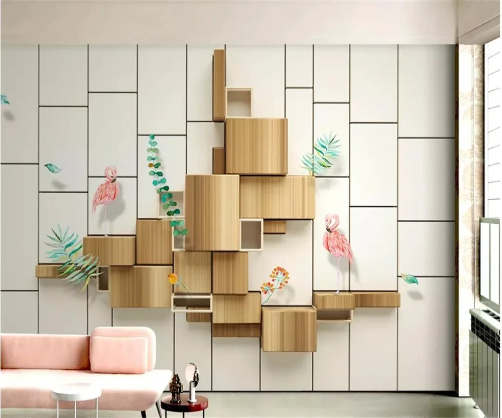 Прямая поставка пользовательские обои фотообои небольшой свежий 3d дерево зерна Фламинго шить ТВ фон обои домашний Декор 3d 
Прямая поставка пользовательские обои фотообои небольшой свежий 3d дерево зерна Фламинго шить ТВ фон обои домашний Декор 3d