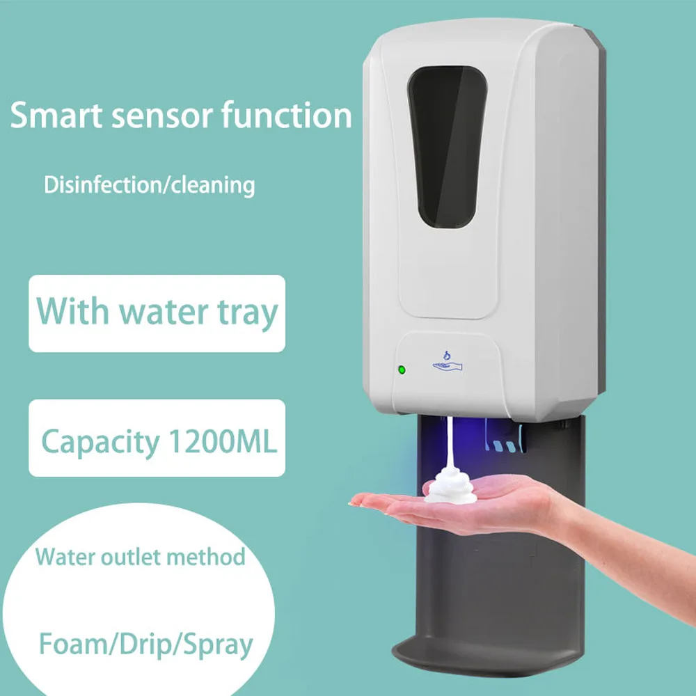 Automatic Liquid Soap Dispenser Wall with Tray Foam Dispenser Alcohol Spray Dispenser for Public Places Bathroom Accessories 
Automatic Liquid Soap Dispenser Wall with Tray Foam Dispenser Alcohol Spray Dispenser for Public Places Bathroom Accessories