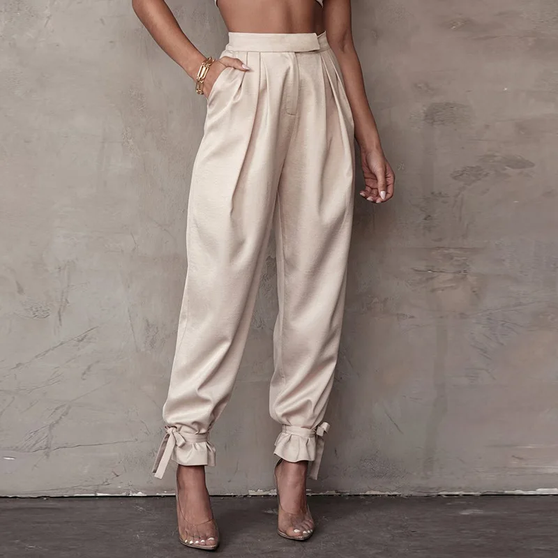 2021 Spring Autumn Women's Classic Pants Belted Trousers Solid Color Pants High Waist Streetwear Vintage Women Sweatpants
2021 Spring Autumn Women's Classic Pants Belted Trousers Solid Color Pants High Waist Streetwear Vintage Women Sweatpants