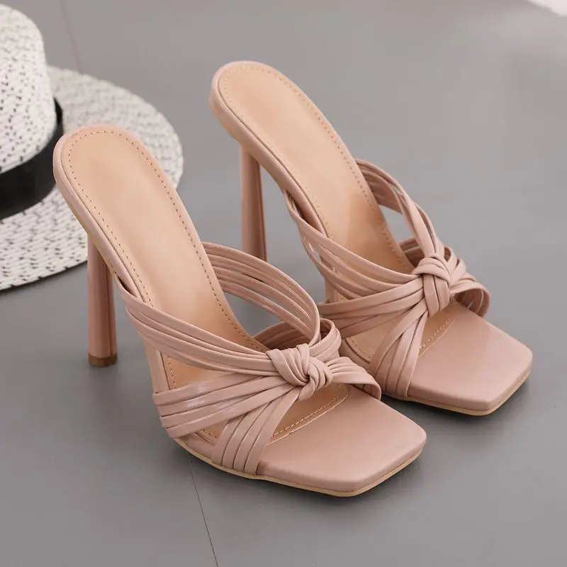 Slippers Women Summer Luxury 2021 Brand New ZAR Sexy Square Head High Heels Woman Shoes On Heels Sandals Apricot Plus Size 35-42
Slippers Women Summer Luxury 2021 Brand New ZAR Sexy Square Head High Heels Woman Shoes On Heels Sandals Apricot Plus Size 35-42
