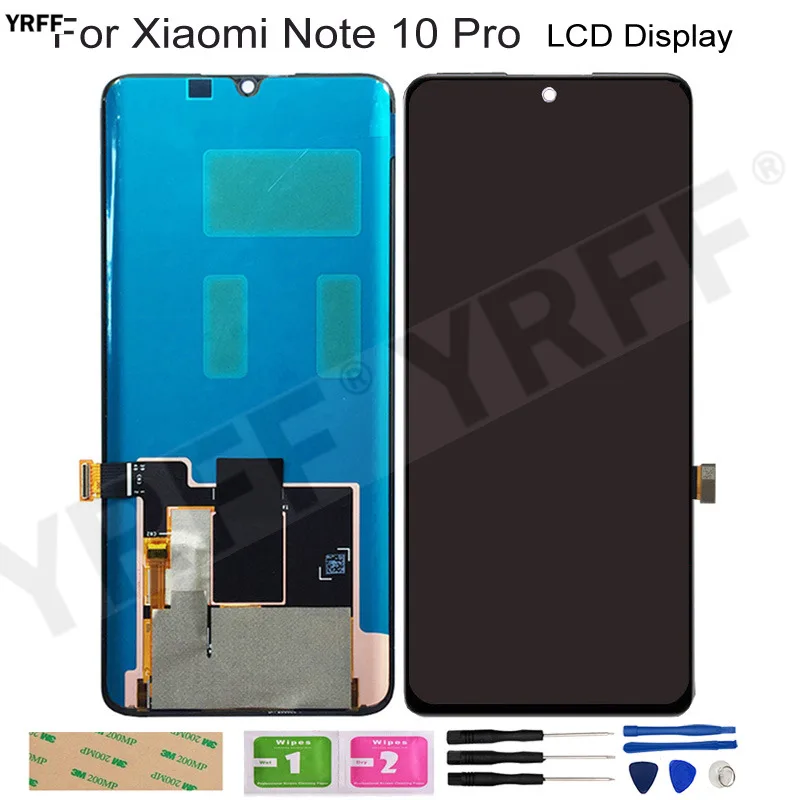 LCD Screens For Xiaomi MI Note 10 Pro lcd Display Touch Screen Digitizer Assembly Phone Repair Parts Tools Glass Panel Sensor
LCD Screens For Xiaomi MI Note 10 Pro lcd Display Touch Screen Digitizer Assembly Phone Repair Parts Tools Glass Panel Sensor