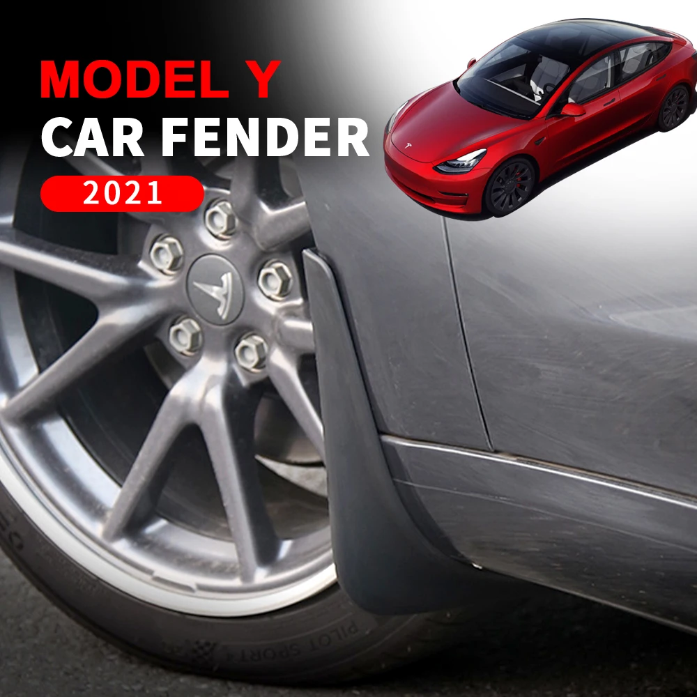 For Tesla Model Y 2021 TPE Car Mud Flaps Matte Black Splash Mudguards Front and Rear Wheel Fender Auto Tuning Accessories
For Tesla Model Y 2021 TPE Car Mud Flaps Matte Black Splash Mudguards Front and Rear Wheel Fender Auto Tuning Accessories