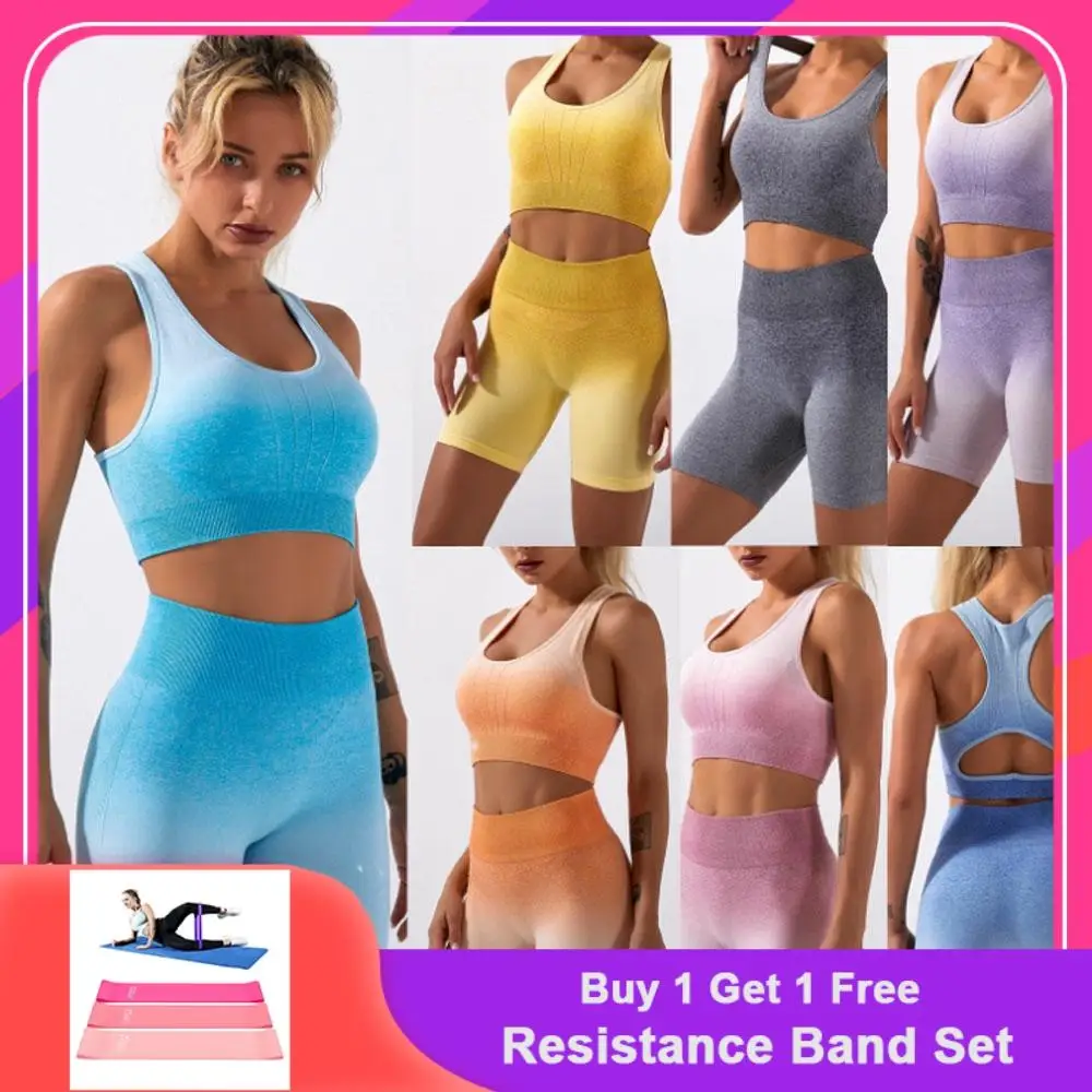 Seamless Yoga Short Set Women Gym Fitness High Waist Leggings Sport Shirt Workout Clothes Running Set Women Sportswear Tracksuit
Seamless Yoga Short Set Women Gym Fitness High Waist Leggings Sport Shirt Workout Clothes Running Set Women Sportswear Tracksuit