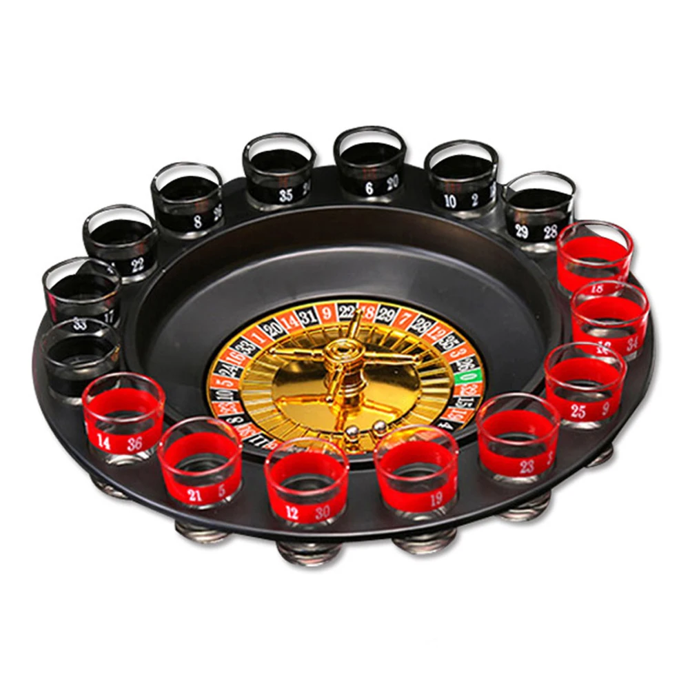Shots Glass Roulette Drinking Game Set with 16 Shots Glasses Adult Party Games HVR88 
Shots Glass Roulette Drinking Game Set with 16 Shots Glasses Adult Party Games HVR88