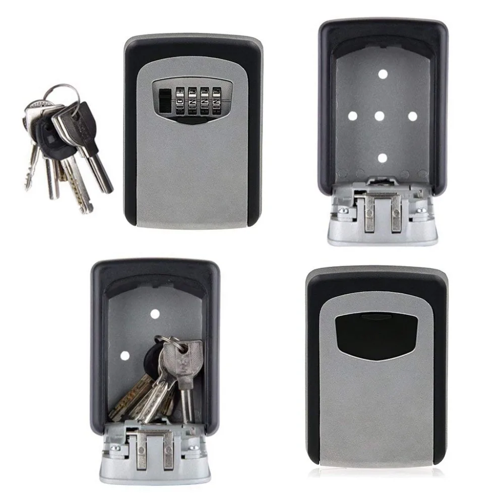 Safe Box Weatherproof 4 Digit Combination Outdoor Key Security Storage Case Key Lock Box Wall Mounted Aluminum alloy Key
Safe Box Weatherproof 4 Digit Combination Outdoor Key Security Storage Case Key Lock Box Wall Mounted Aluminum alloy Key