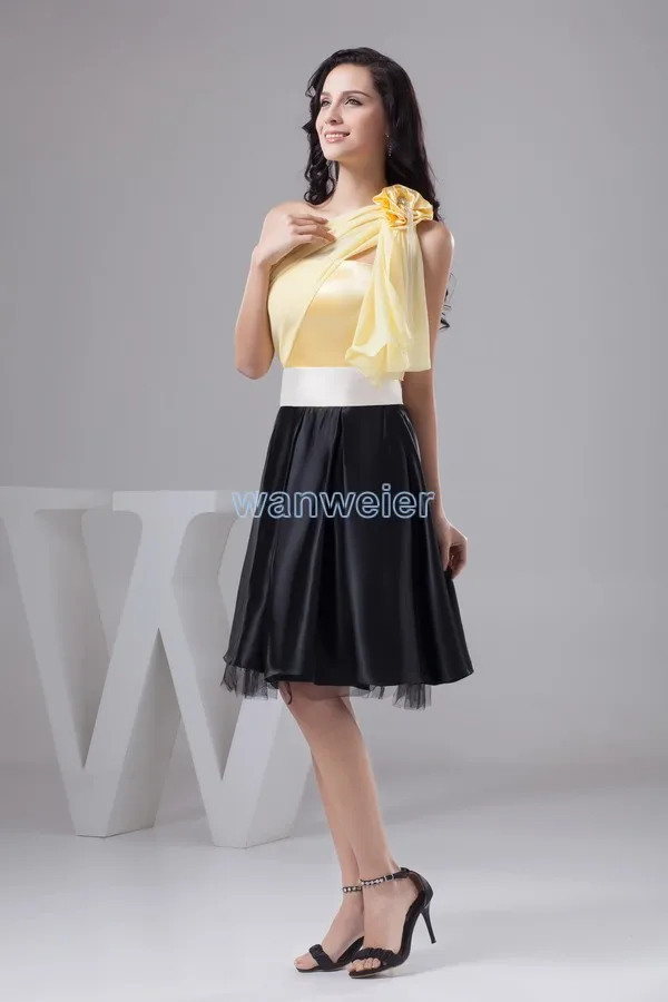 free shipping 2016 new design one shoulder handmade flower A-line plus size mini real pictures women's formal girls prom dresses
free shipping 2016 new design one shoulder handmade flower A-line plus size mini real pictures women's formal girls prom dresses
