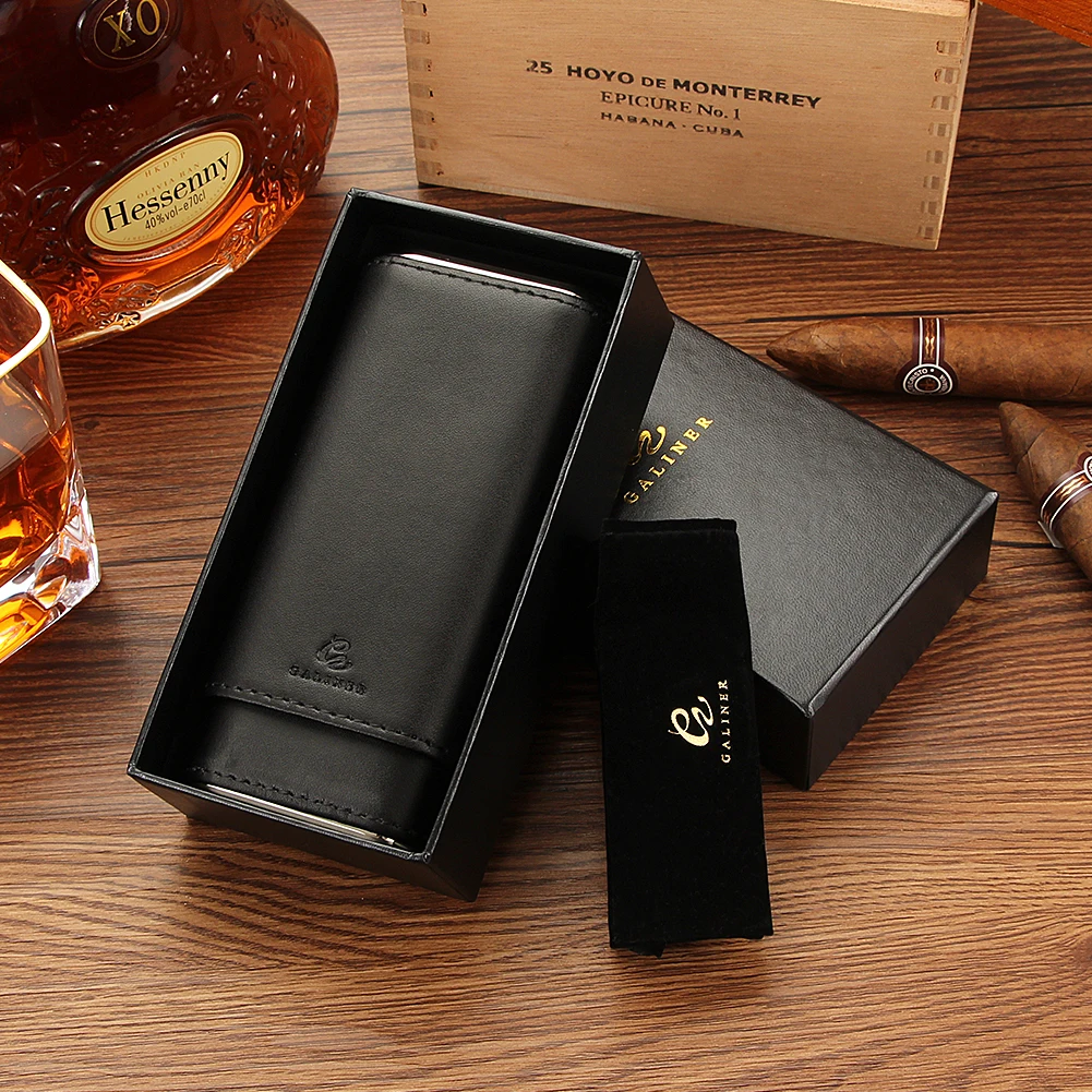 Galiner Travel Humidor Cigar Case Leather Cedar Wood Cigar Humidor Box 3 Cigar Tube Holder Accessories Gift Box For Smoker
Galiner Travel Humidor Cigar Case Leather Cedar Wood Cigar Humidor Box 3 Cigar Tube Holder Accessories Gift Box For Smoker