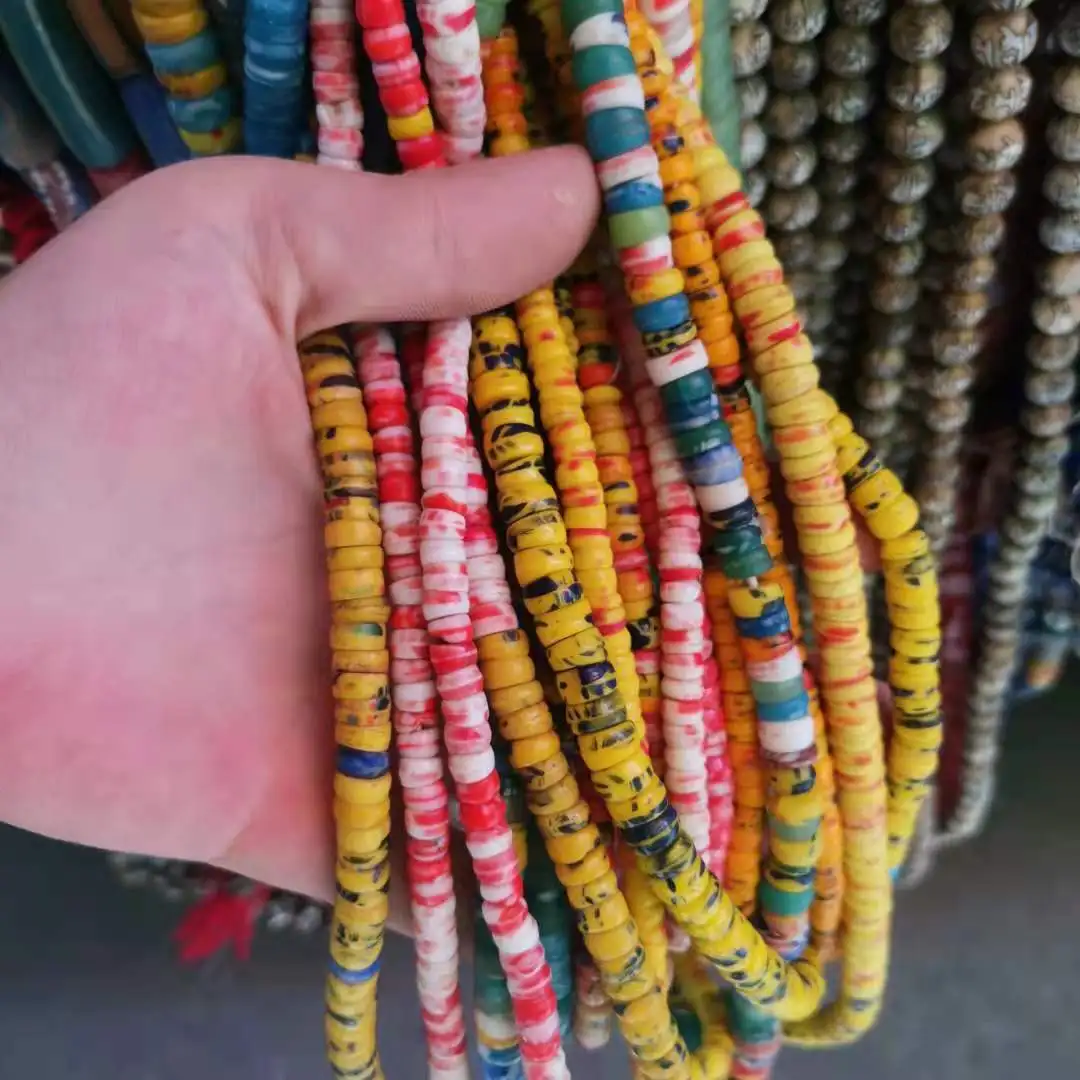 1pcs Colored glaze irregular handmade Long necklace antique ancient jewelry Loulan culture beautiful beads detachable antique
1pcs Colored glaze irregular handmade Long necklace antique ancient jewelry Loulan culture beautiful beads detachable antique