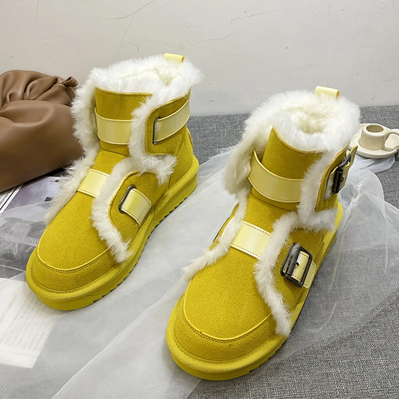 Winter Warm Fur Snow Boots 2021 New Fashion Yellow Ankle Boots For Women Green Round Toe Combat Black Boots Platform Ladies Shoe
Winter Warm Fur Snow Boots 2021 New Fashion Yellow Ankle Boots For Women Green Round Toe Combat Black Boots Platform Ladies Shoe