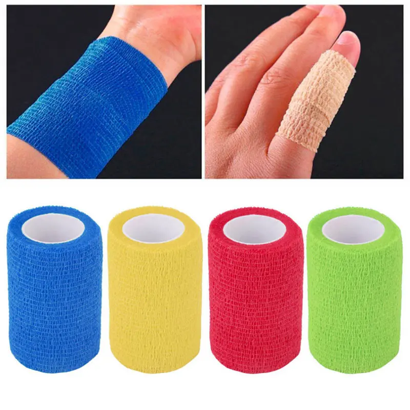 Durable Colorful Athletic Wrap Tape Self Adhesive Elastic Bandage Elastoplast Sports Protector Knee Finger Ankle Palm Shoulder
Durable Colorful Athletic Wrap Tape Self Adhesive Elastic Bandage Elastoplast Sports Protector Knee Finger Ankle Palm Shoulder