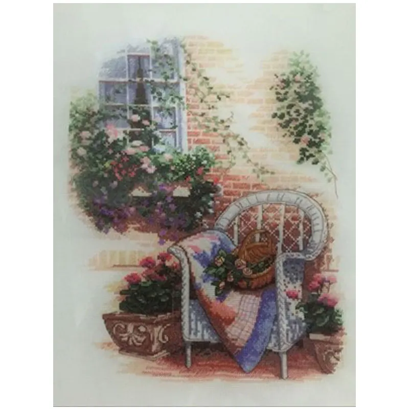 Wicker chair in front of the window Counted Cross Stitch 11CT 14CT DIY Cross Stitch Kits Embroidery Needlework Sets home decor
Wicker chair in front of the window Counted Cross Stitch 11CT 14CT DIY Cross Stitch Kits Embroidery Needlework Sets home decor