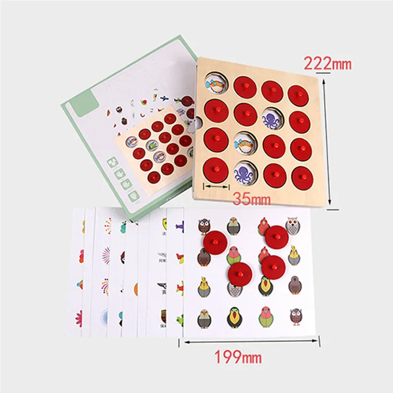 Puzzle toy Kid Intelligence IQ Brain Teaser Game Wooden Memory Game Logical Training toys for children #4D20
Puzzle toy Kid Intelligence IQ Brain Teaser Game Wooden Memory Game Logical Training toys for children #4D20
