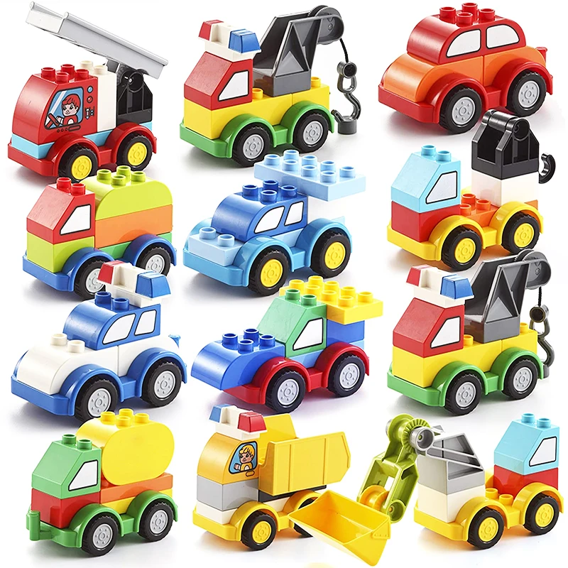 Big Vehicle Accessories Size Car Traffic Building Blocks Excavator Crane Fire Truck Trailer Forklift Toys For Children Model Toy
Big Vehicle Accessories Size Car Traffic Building Blocks Excavator Crane Fire Truck Trailer Forklift Toys For Children Model Toy