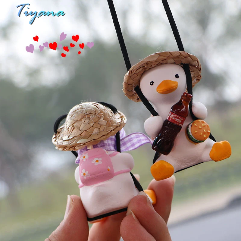 Car Swing Duck Ornaments Net Red Creative Car Pendant Cute Cartoon Duck Interior Accessories Rear View Mirror Pendant New
Car Swing Duck Ornaments Net Red Creative Car Pendant Cute Cartoon Duck Interior Accessories Rear View Mirror Pendant New