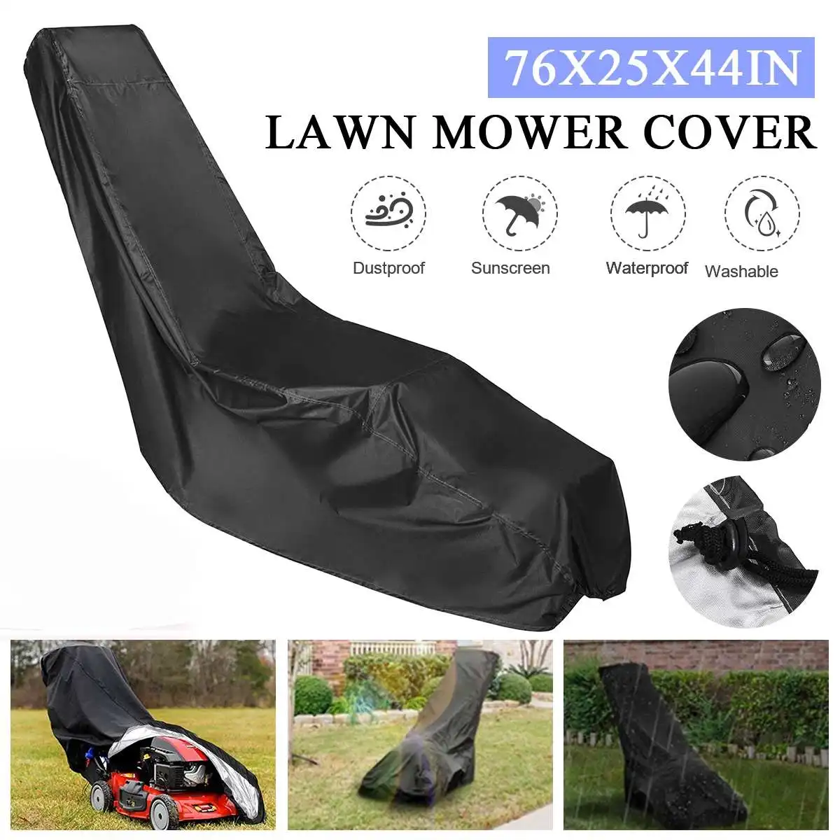 Waterproof Dust Tractor Lawn Mower Cover Rain UV Protection Tractor Snowblower Cover For Outdoor Garden Furniture
Waterproof Dust Tractor Lawn Mower Cover Rain UV Protection Tractor Snowblower Cover For Outdoor Garden Furniture