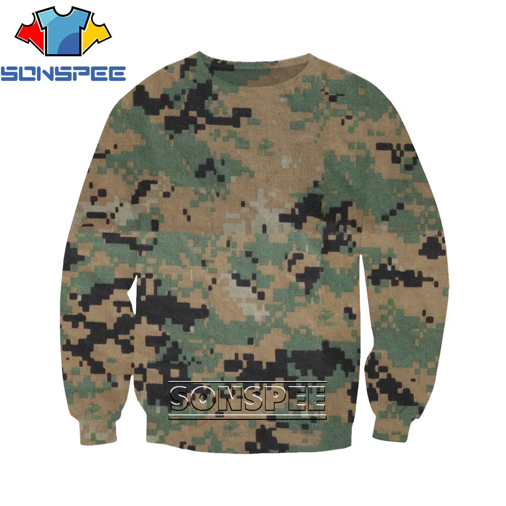 SONSPEE 3D New Camouflage Round Neck Printed Sweater Spring And Autumn Men's Casual Jacket Fashion Jacket Neutral Loose Sweater 
SONSPEE 3D New Camouflage Round Neck Printed Sweater Spring And Autumn Men's Casual Jacket Fashion Jacket Neutral Loose Sweater
