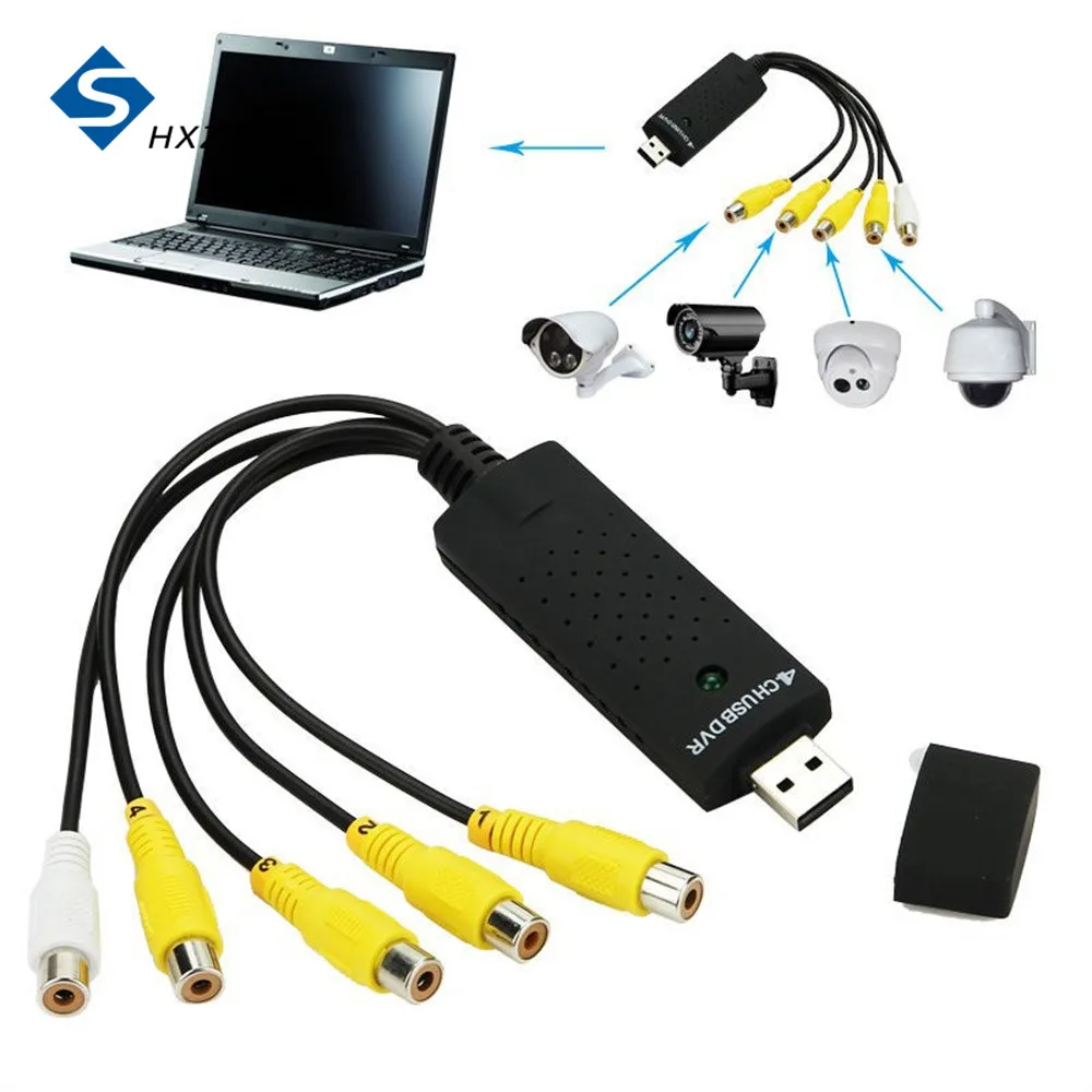 

USB 3. 0 4CH Аудио Захват адаптер 4-канальный CCTV DVR карта для ПК ноутбука Win7 XP 4CH USB DVR видеозахват адаптер