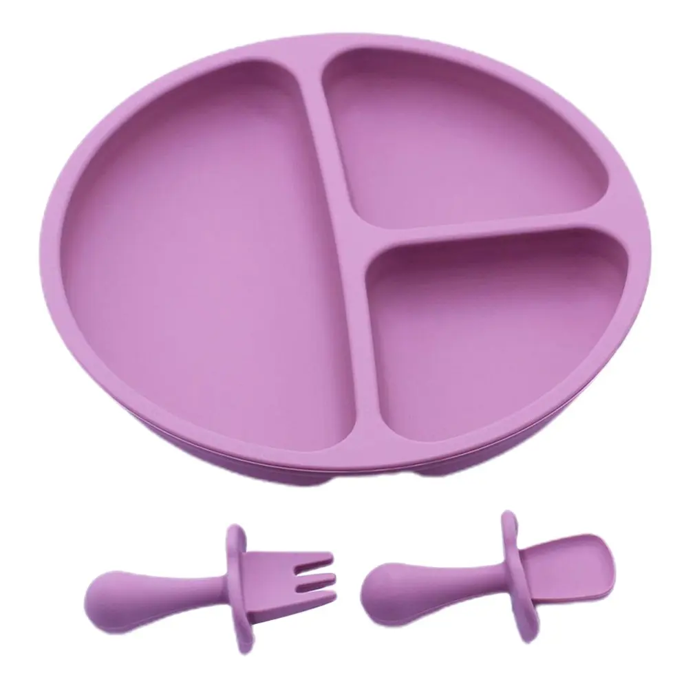 Divided Silicone Plate Kids Food Plate Set Feeding Bowls Dishes With Mini Fork And Spoon BPA-Free For Toddler Kids
Divided Silicone Plate Kids Food Plate Set Feeding Bowls Dishes With Mini Fork And Spoon BPA-Free For Toddler Kids