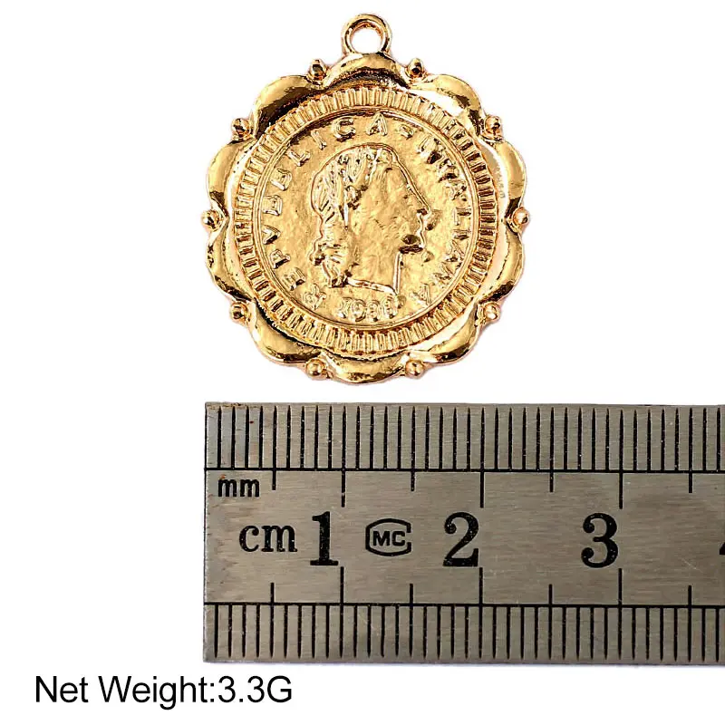 Gold Color Zinc Alloy Roman Geometry Coins Charms Irregular Portrait Coin Pendant Charm DIY Jewelry Making Necklace Accessories
Gold Color Zinc Alloy Roman Geometry Coins Charms Irregular Portrait Coin Pendant Charm DIY Jewelry Making Necklace Accessories