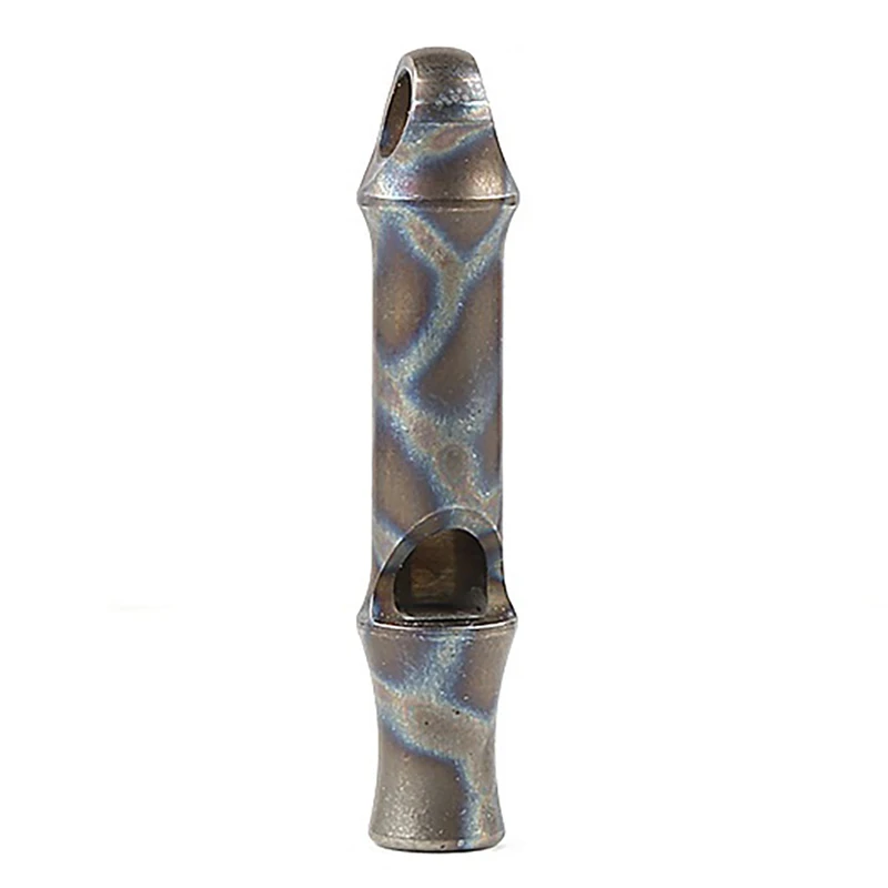 Titanium Alloy Survival Whistle Emergency High Decibel Survival Whistle Outdoor Sports Tools Burnt Titanium 
Titanium Alloy Survival Whistle Emergency High Decibel Survival Whistle Outdoor Sports Tools Burnt Titanium