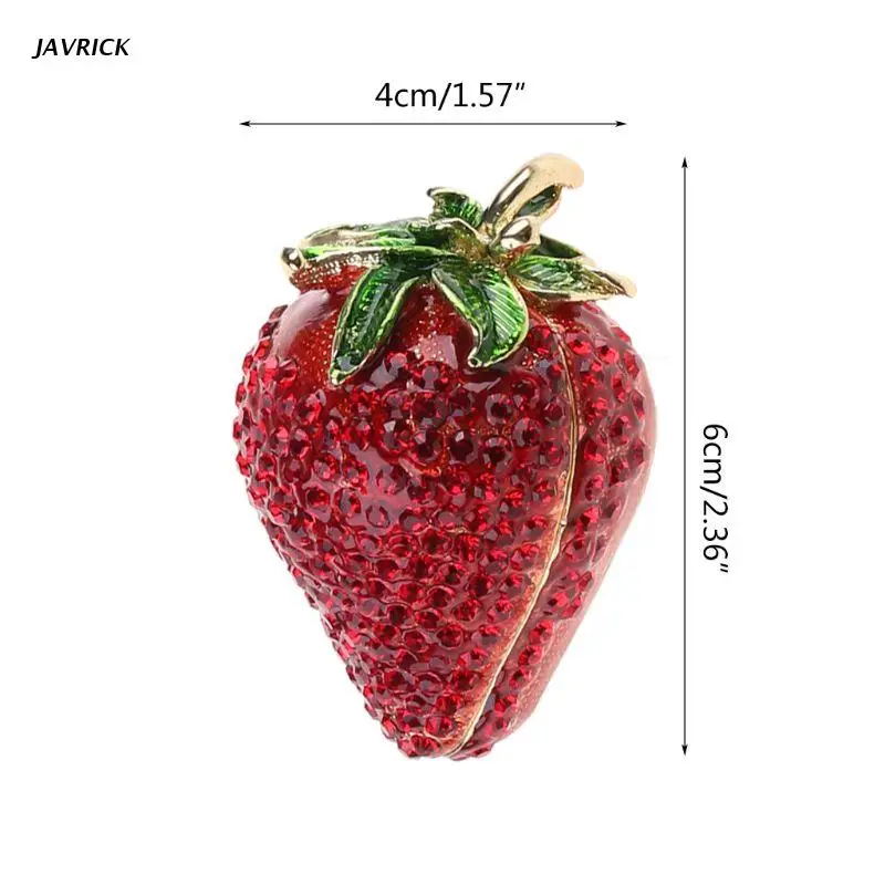 Red Strawberry Trinket Box,Jewelry Organizer Hand Painted Enameled Vintage Style Decorative Hinged Jewelry Trinket Box
Red Strawberry Trinket Box,Jewelry Organizer Hand Painted Enameled Vintage Style Decorative Hinged Jewelry Trinket Box