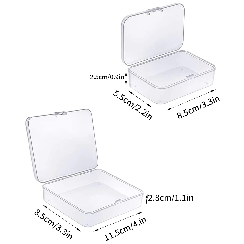 12PCS Plastic Boxes Clear Organizer Mixed Sizes Rectangular Storage For Small Items Craft Bead Nail Screw Jewellery Containers
12PCS Plastic Boxes Clear Organizer Mixed Sizes Rectangular Storage For Small Items Craft Bead Nail Screw Jewellery Containers