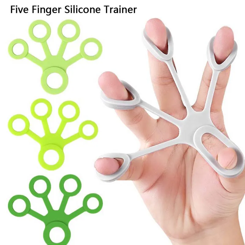 1pcs Silicone Finger Gripper Strength Trainer Resistance Band Hand Grip Wrist Yoga Stretcher Finger Expander Exercise Tool
1pcs Silicone Finger Gripper Strength Trainer Resistance Band Hand Grip Wrist Yoga Stretcher Finger Expander Exercise Tool