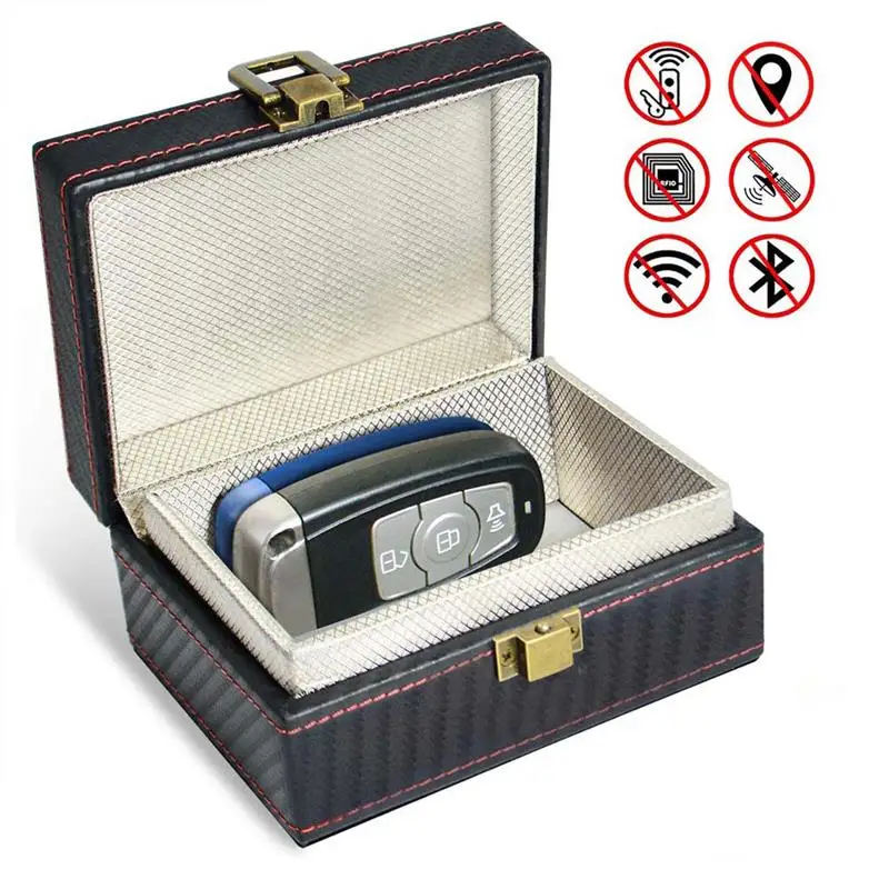 Anti Theft Faraday Box Radiation-proof Mobile Phone Box Car Keyless Signal Blocker Security RFID Faraday Key Fob Protector
Anti Theft Faraday Box Radiation-proof Mobile Phone Box Car Keyless Signal Blocker Security RFID Faraday Key Fob Protector