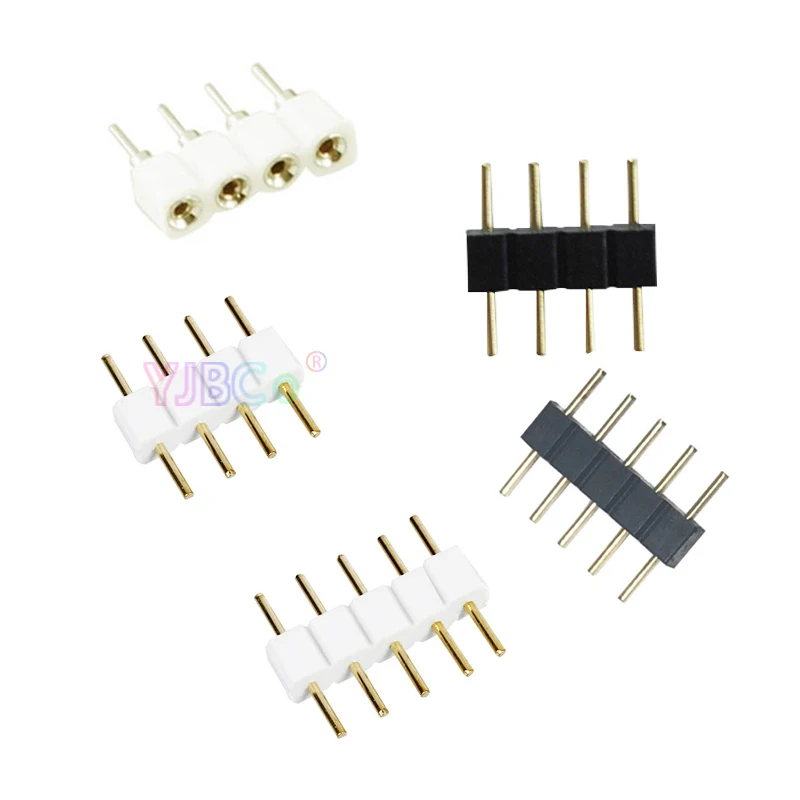 Wholesale 1000pcs needle Male/Female 4 Pin RGB / 5PIN RGBW Connector for RGB /RGBW 5050 3528 LED Strip Light led accessories
Wholesale 1000pcs needle Male/Female 4 Pin RGB / 5PIN RGBW Connector for RGB /RGBW 5050 3528 LED Strip Light led accessories