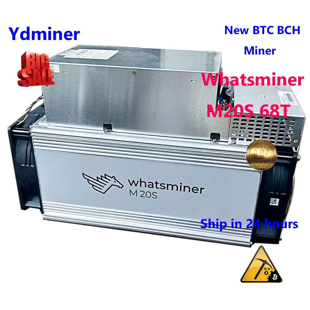 майнер btc whatsminer m20s 68T новый BCH асик SHA 256 майнинг лучше чем antminer биткоин s9 bitcon m3 t3