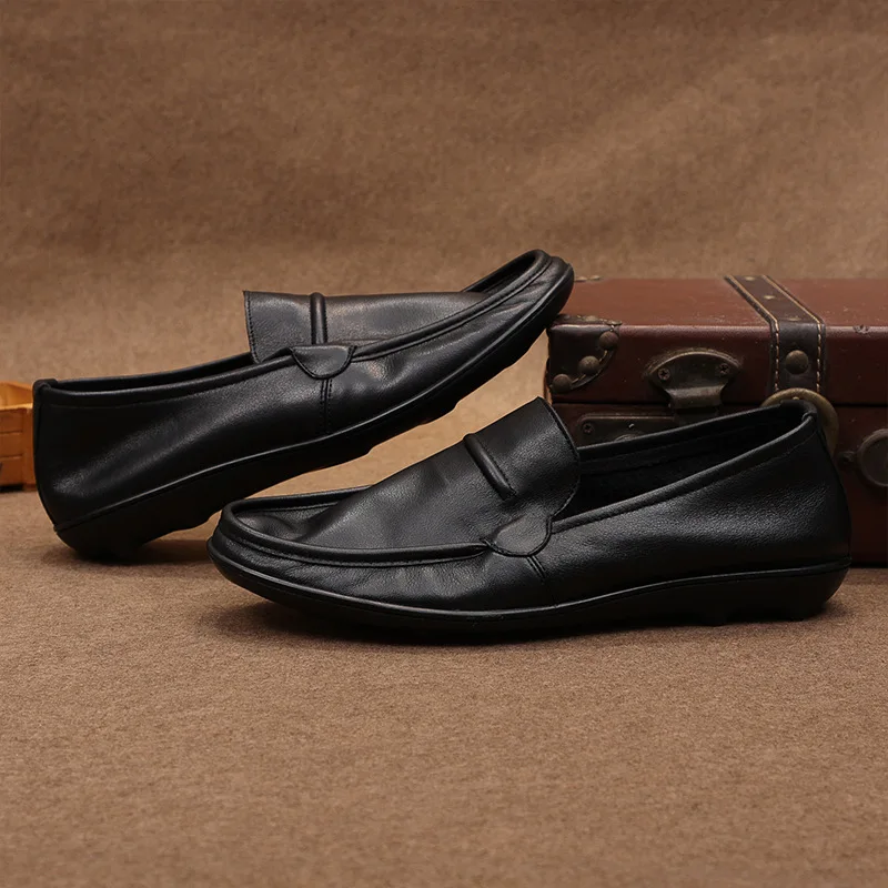 Mens Dress Shoes Real Leather Loafers Slip on Black Office Shoes Men Cassual Light Soft Leather ShoesSpring Summer Boat Shoe
Mens Dress Shoes Real Leather Loafers Slip on Black Office Shoes Men Cassual Light Soft Leather ShoesSpring Summer Boat Shoe