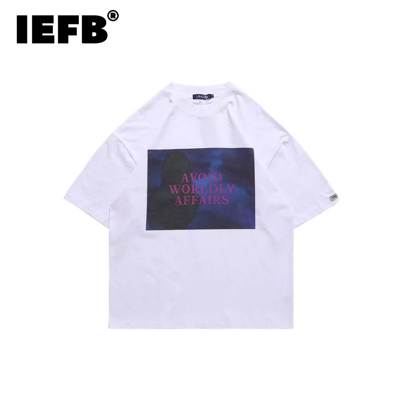 IEFB Summer Men's Wear Nothingness Back Print Short Sleeve T-shirt 2022 New Round Collar Casual White Black Tops fit 9A0808
IEFB Summer Men's Wear Nothingness Back Print Short Sleeve T-shirt 2022 New Round Collar Casual White Black Tops fit 9A0808