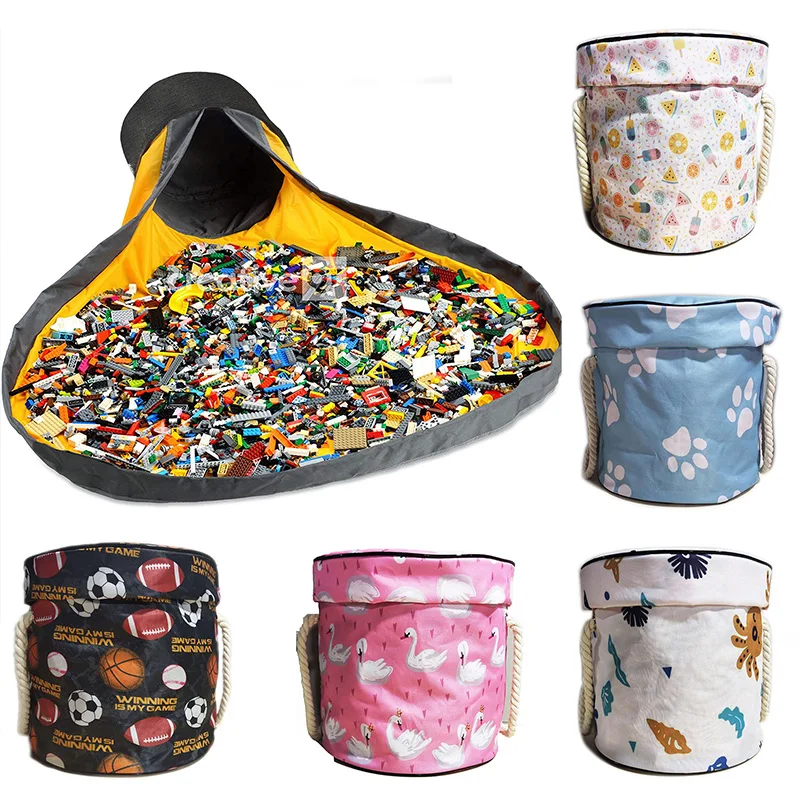 Toy Storage Bag Foldable Laundry Basket Kids Play Mat Oversized Cleanup Organizer Durable Building Blocks Toys Container Pouch
Toy Storage Bag Foldable Laundry Basket Kids Play Mat Oversized Cleanup Organizer Durable Building Blocks Toys Container Pouch