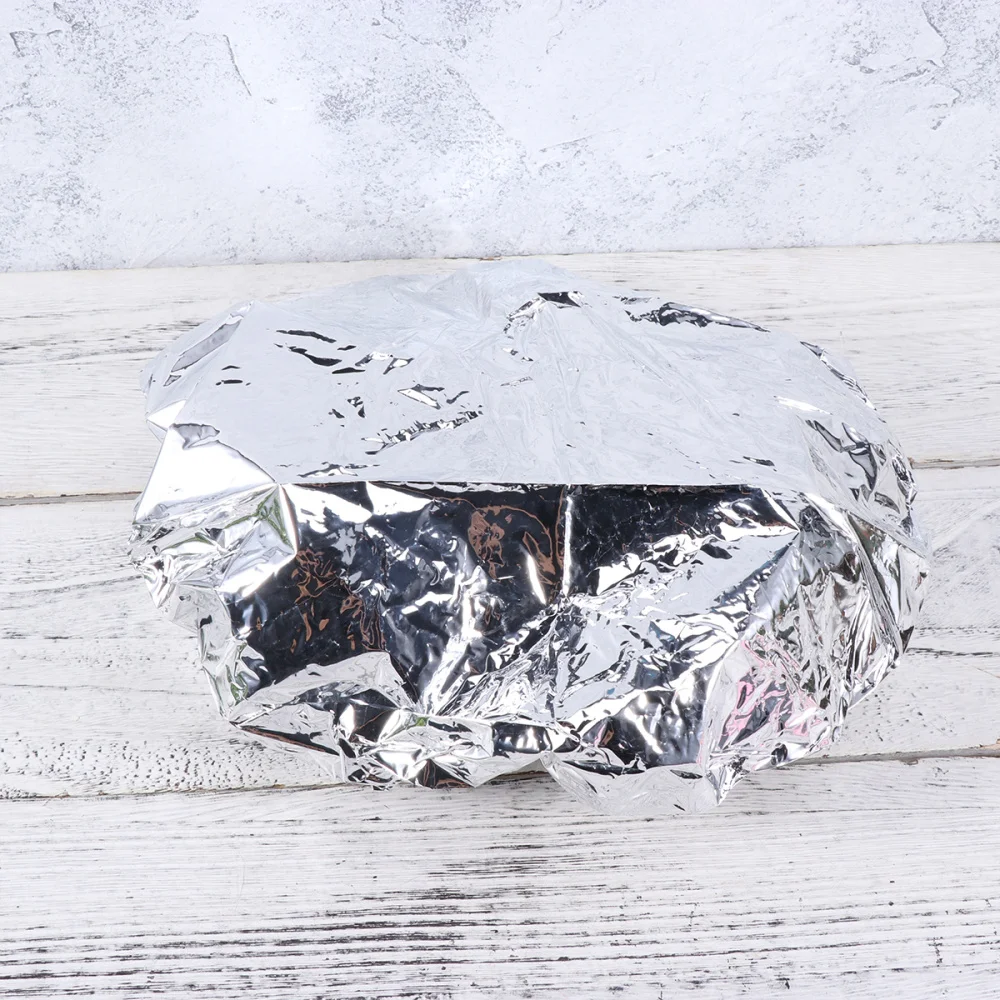 6pcs Disposable Hair Styling Cap Aluminum Foil Waterproof Elastic Bath Hoods Shower Cap Silver 
6pcs Disposable Hair Styling Cap Aluminum Foil Waterproof Elastic Bath Hoods Shower Cap Silver